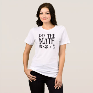 Grappige Doe De Rekening 67 Leraar Zes Zeven Famil Tri-Blend Shirt