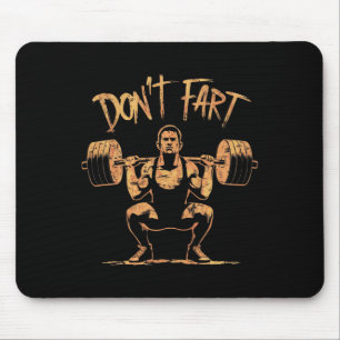 Grappige Doe Niet Laten Fitness Workout Gewichthef Muismat