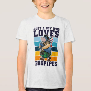 Grappige doedelzak Tri-Blend shirt