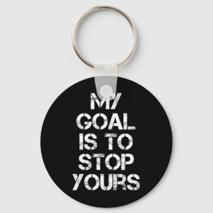 Grappige Doelman Voetbal Keeper Voetbal Hockey Man Sleutelhanger