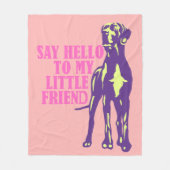 Grappige Dog Fleece Deken (Voorkant)