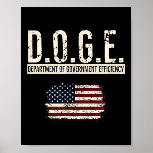 Grappige Doge Department of Government Efficiency Poster