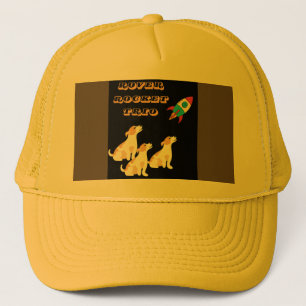 grappige Doggy Space Mission Trucker Pet