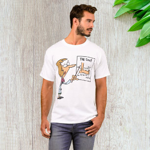 Grappige dokter die voet anatomie onderwijst t-shirt