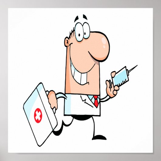 grappige dokter doc over de cartoon poster (Voorkant)