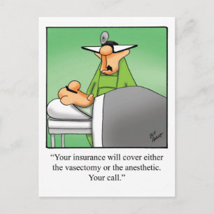 Grappige Dokter Humor Ansichtkaart Briefkaart
