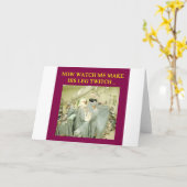 grappige dokter humor kaart (Gele Bloem)