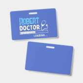 Grappige Dokter Laadbalk Medische Toekomst Dokter Badge (Voor- en achterkant)