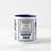 Grappige dominee altijd gelijk Christelijke Humor Mok (Midden)