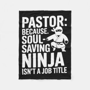 Grappige dominee humor christelijk geloof leidersc fleece deken