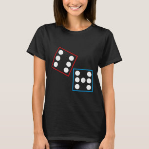 Grappige Domino Zes Zeven Meme 67 Dominostenen Wis T-shirt