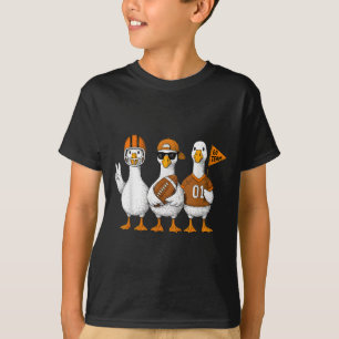 Grappige Domme Gans Eend Voetbal Herfst Voetbalwed T-shirt