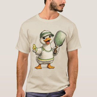 Grappige Domme Gans Pickleball : Gans met Paddle T-shirt