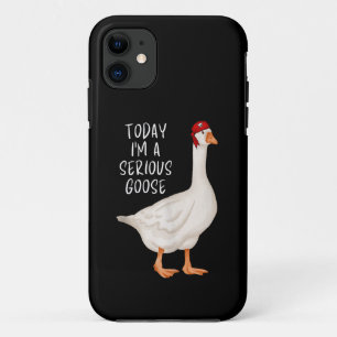 Grappige Domme Gans Quote Vandaag Ben Ik Een Serie iPhone 11 Hoesje