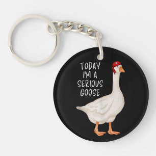 Grappige Domme Gans Quote Vandaag Ben Ik Een Serie Sleutelhanger