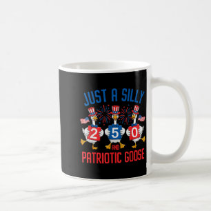 Grappige domme patriottische ganzenkunst koffiemok