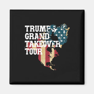 Grappige Donald Trump Amerikaanse Vlag Canada Groe Magneet