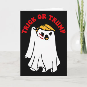 Grappige Donald Trump Geest Strijd Vuist Trick Or Kaart