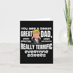 Grappige Donald Trump-geschenken voor vader kerstv Kaart