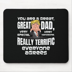 Grappige Donald Trump-geschenken voor vader kerstv Muismat