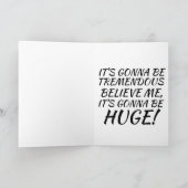 Grappige Donald Trump Kerstkaarten Kaart (Binnen)