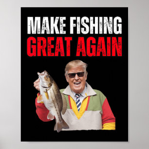 Grappige Donald Trump Maakt Vissen Groot Again Vis Poster