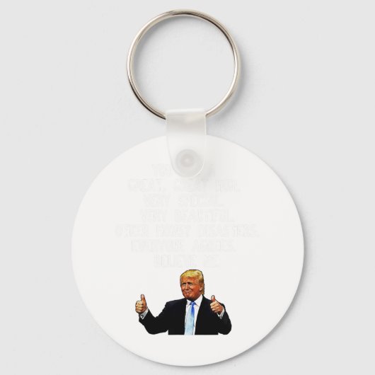 Grappige Donald Trump Mother39s Day Gag Gift Conse Sleutelhanger (Voorkant)