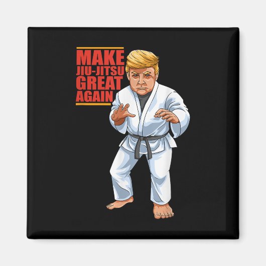 Grappige Donald Trump Republikein - Jiu-jitsu en B Magneet (Voorkant)