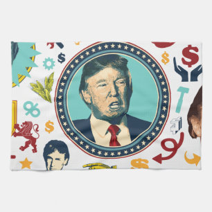 grappige donald trump theedoek