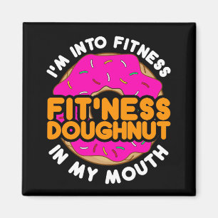 Grappige donut donut ik ben in fitness magneet
