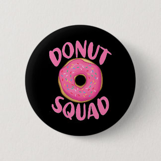 Grappige Donut Squad Cool Sweet Donut Lover Verjaa Ronde Button 5,7 Cm