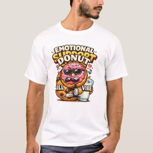 Grappige Donut Tekening 'Donut Kill My Vibe' T-shirt