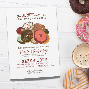 Grappige Donuts Afscheidsfeestje Kaart
