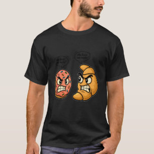 grappige donuts croissant Meisje Vrouwen Dochter Z T-shirt