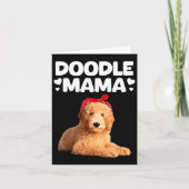 Grappige Doodle Mama-ontwerp voor moeder vrouwen G Kaart (Voorkant)