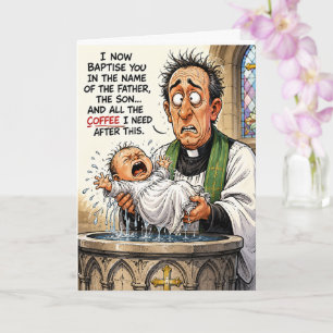 Grappige Doopkaart – Huilende Baby Kaart