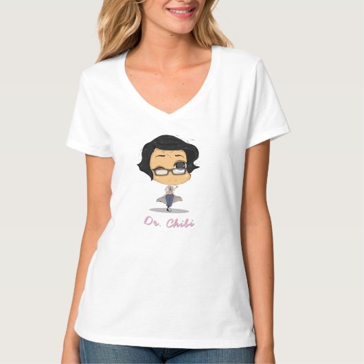 Grappige Dr. Chibi T-shirt (Voorkant)