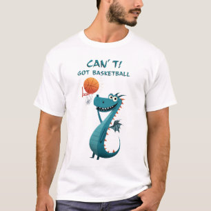 Grappige Draak Basketbal Kan niet. Heb basketbal T-shirt