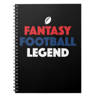 Grappige Draft Fantasy Football Legendaire Kleding Notitieboek