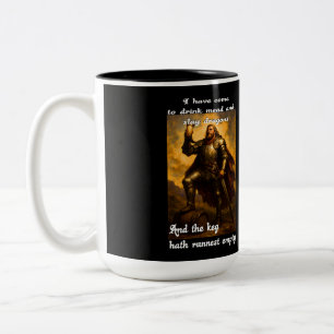 Grappige drakendoder mede drinker humor fantasieku tweekleurige koffiemok