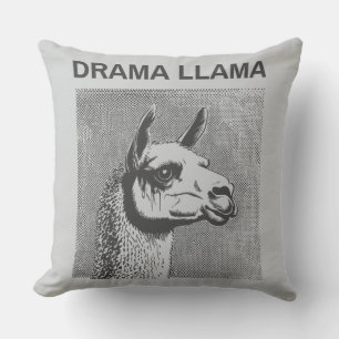 Grappige Drama Lama Worp Kussen