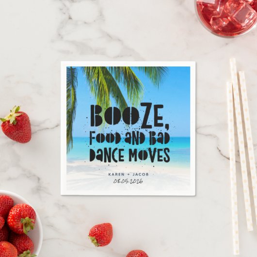Grappige drank Bad Dance Moves Strand Bruiloft Servet (Insitu)