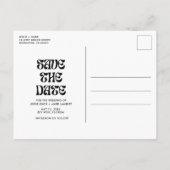 Grappige drank, eten, slechte dans bewegingen opsl aankondigingskaart (Achterkant)