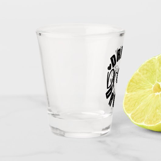 Grappige Drink Drink Drink Shot Glas (Links)