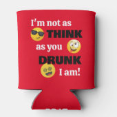 Grappige Drink Emoji Blikjeskoeler (Achterkant)