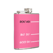 grappige drink maatregelen heupkolf roze heupfles (Rechts)