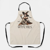 Grappige  Drink up heksen Halloween Schort (Voorkant)