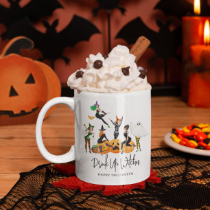 Grappige 'Drink Up Witches' Halloween Koffiemok