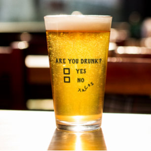 Grappige Drinkende Ben Je Dronken Tacos Bierpul Glas