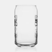 Grappige drinkende liefhebbers woordkunst blikvorm glas (Links)